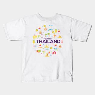 Tour To Thailand Kids T-Shirt